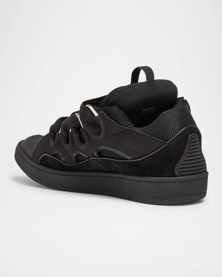 Men's Curb Napa Leather Low-Top Sneakers - Image 2