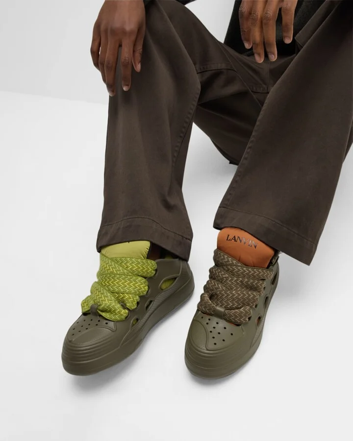Men's Curb Rubber Jumbo-Lace Sneakers - Image 6