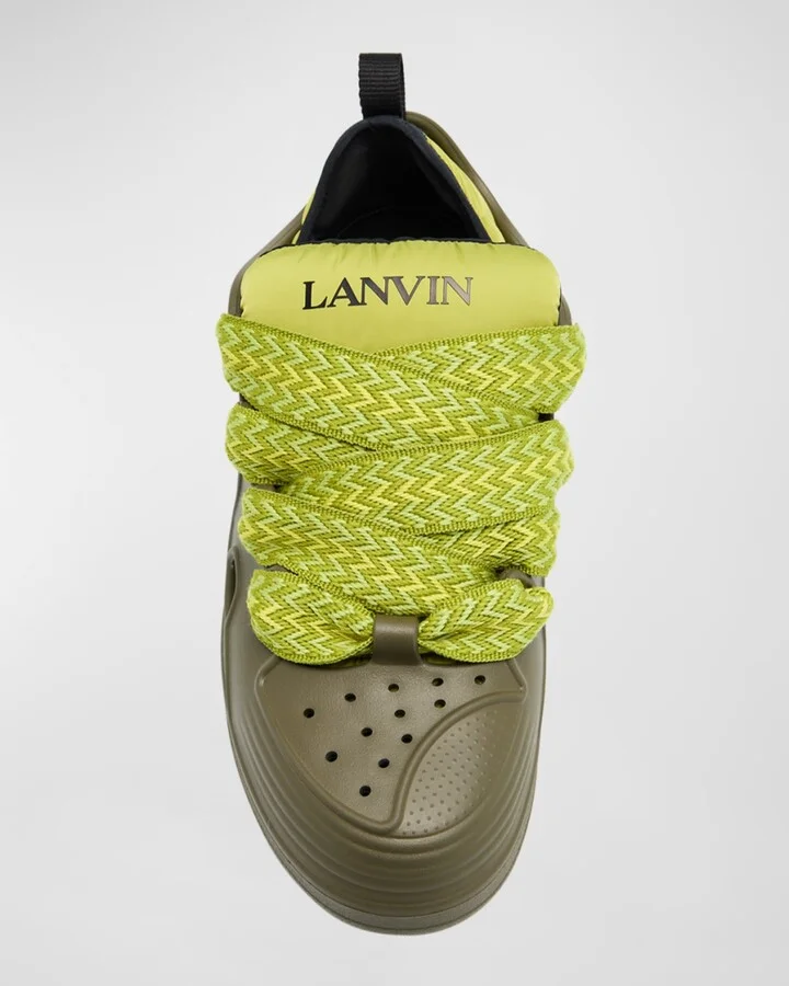 Men's Curb Rubber Jumbo-Lace Sneakers - Image 9