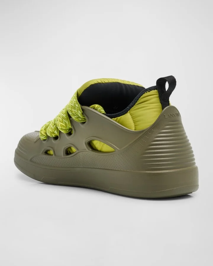 Men's Curb Rubber Jumbo-Lace Sneakers - Image 11