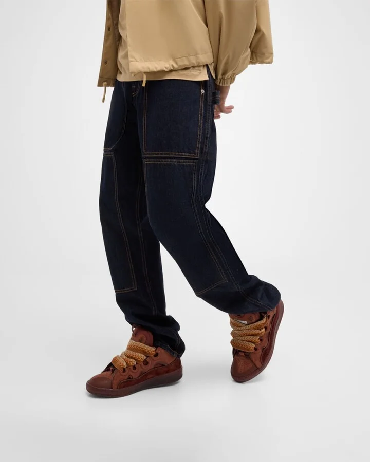 Men's Curb Suede Chunky Low-Top Sneakers - Image 2