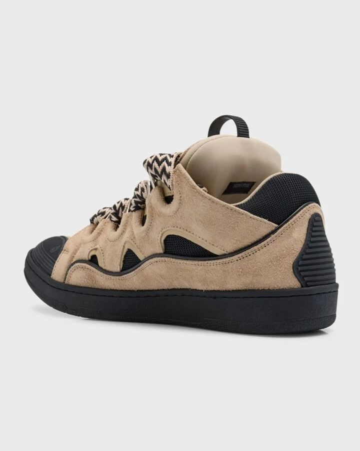 Men's Curb Suede Chunky Low-Top Sneakers - Image 2