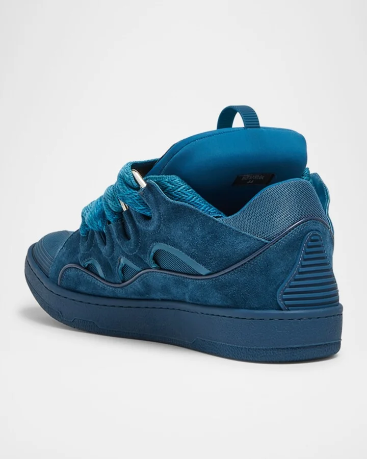 Men's Curb Suede Low-Top Sneakers - Image 2