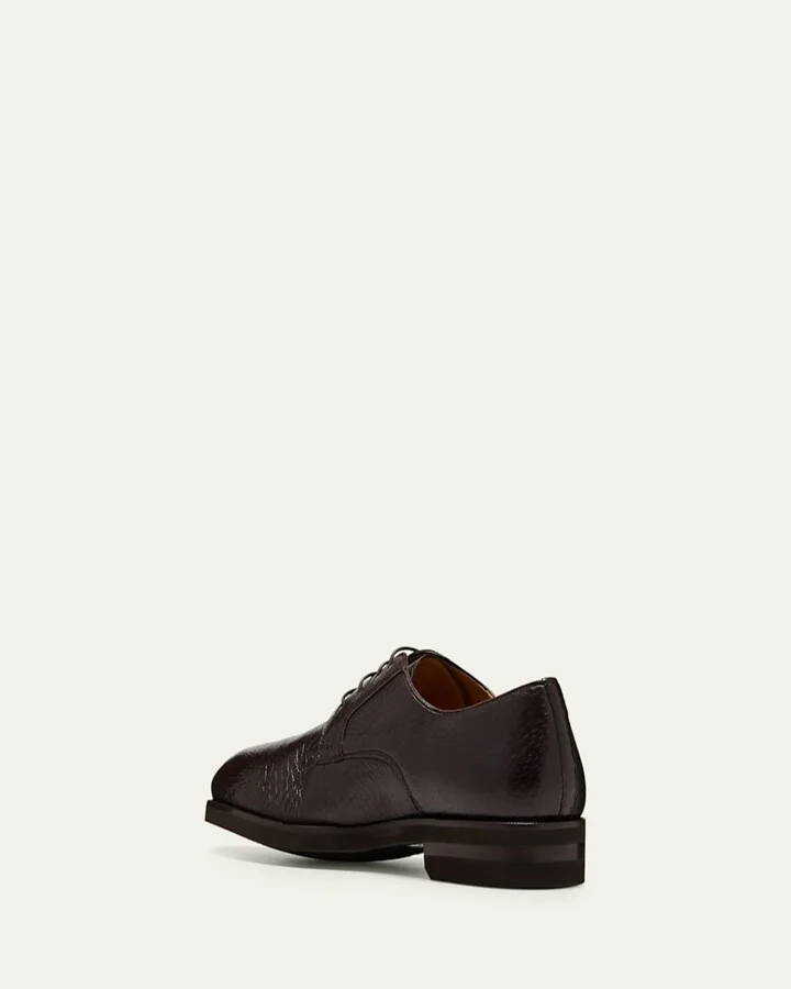 Men's Cusco Peccary Leather Derby Shoes - Image 2
