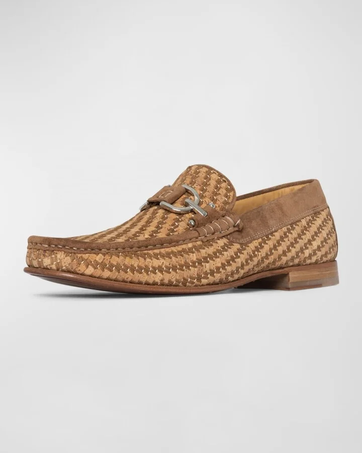 Men's Dacio Woven Cork Bit Loafers - Image 3