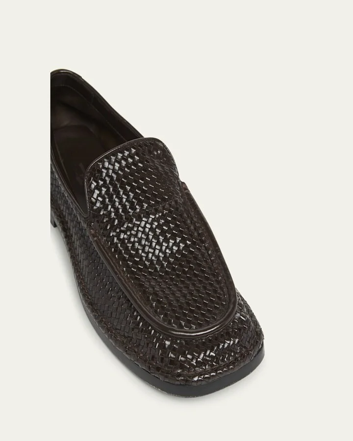Men's Daddy Intrecciato Leather Loafers - Image 4