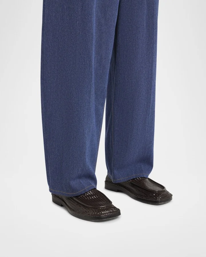 Men's Daddy Intrecciato Leather Loafers - Image 3