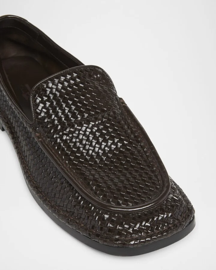 Men's Daddy Intrecciato Leather Loafers - Image 4