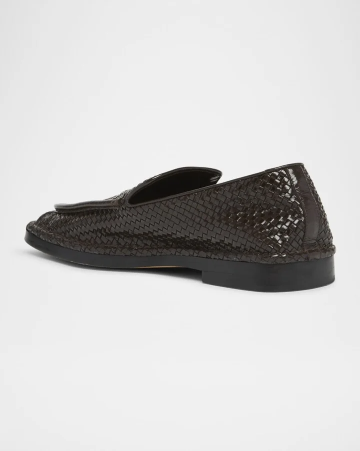 Men's Daddy Intrecciato Leather Loafers - Image 5