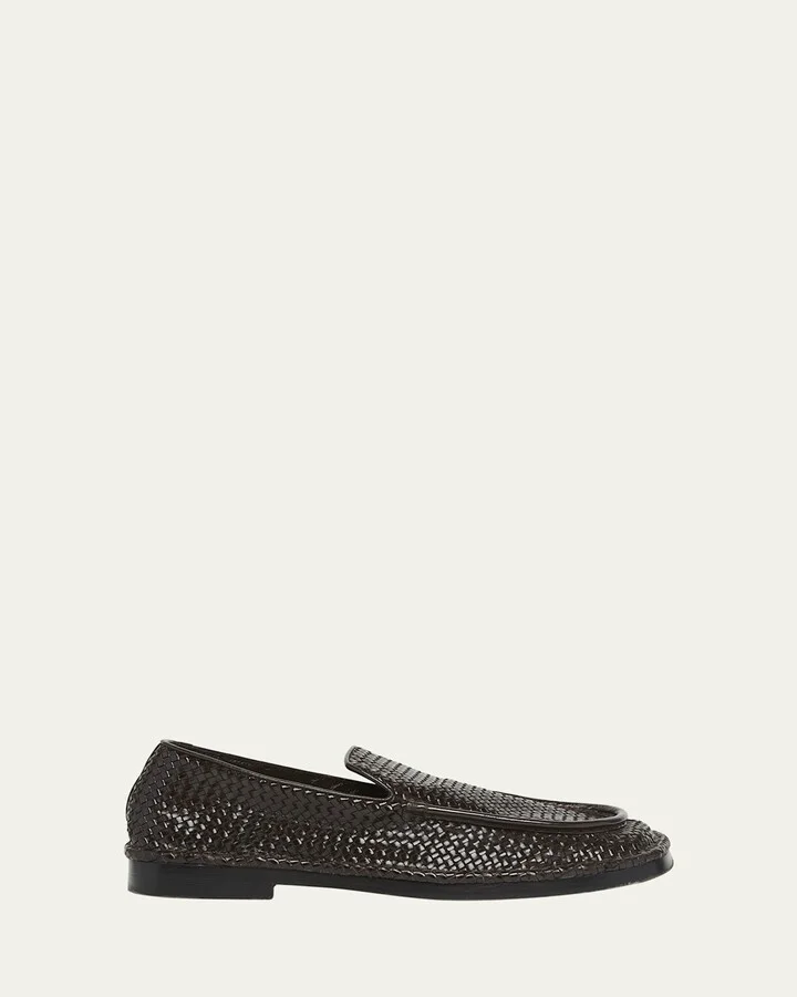 Men's Daddy Intrecciato Leather Loafers