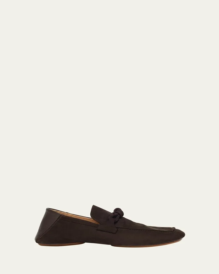 Men's Daddy Nubuck Collapsible-Heel Loafers