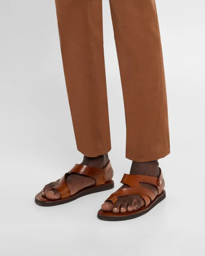 Men's Dali Leather Gladiator Sandals - Image 6
