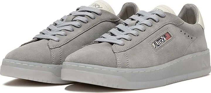 Men's Dallas Low-Top Suede Sneakers - Grey - Size 7 - Image 2