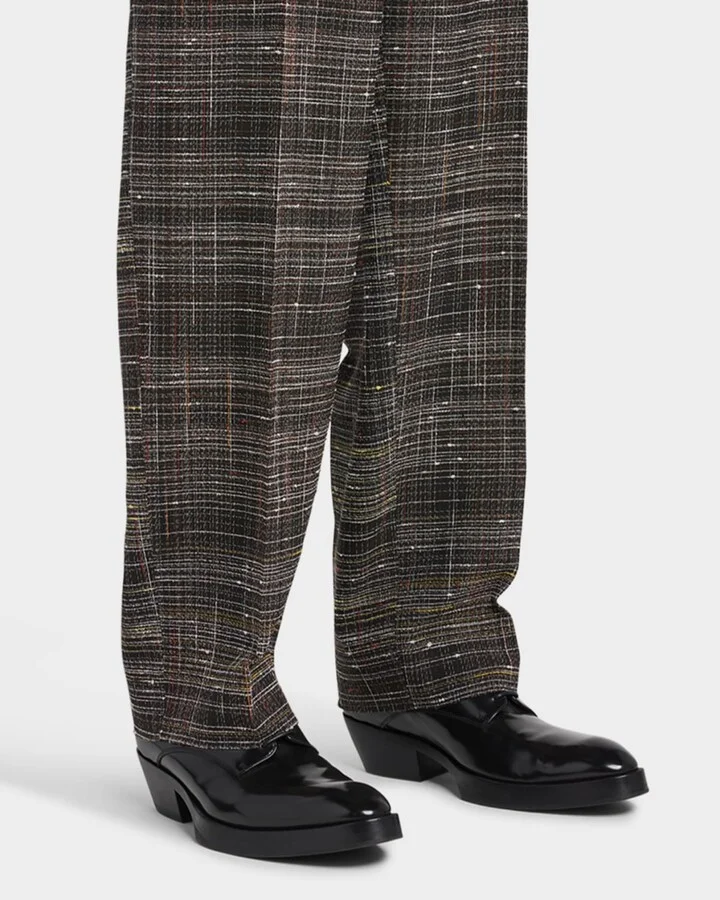 Men's Dalton Cuban-Heel Leather Derby Shoes - Image 3