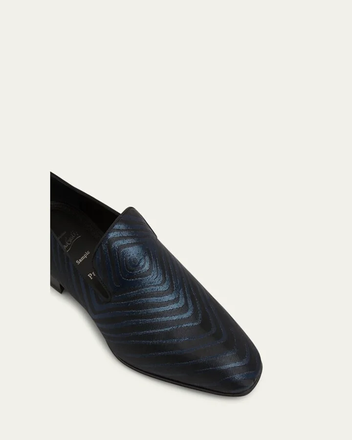 Men's Dandelion Red-Sole Jacquard Loafers - Image 3
