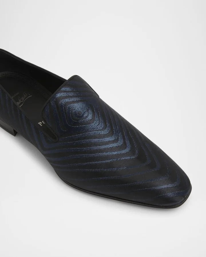 Men's Dandelion Red-Sole Jacquard Loafers - Image 3