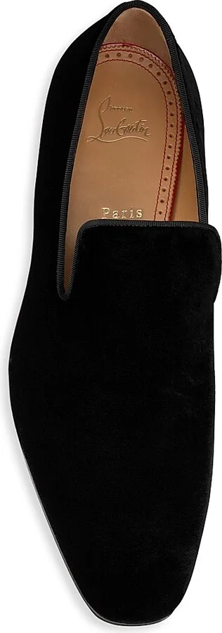 Men's Dandelion Velvet Flats - Black - Size 12 - Image 5