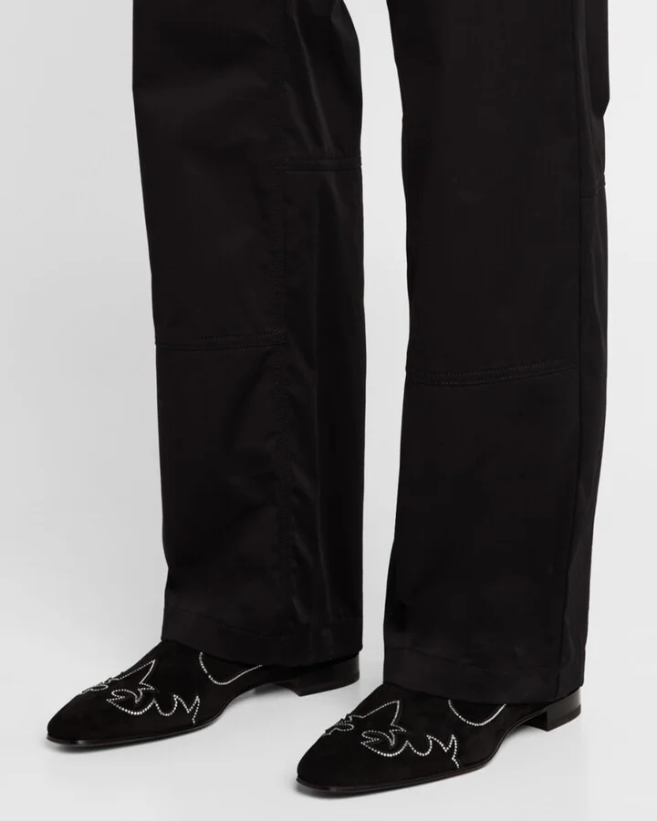 Men's Dandysiago Rhinestone and Leather Loafers - Image 5