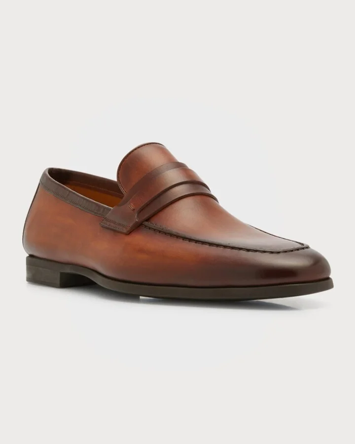 Men's Daniel Leather Penny Loafers - Image 4