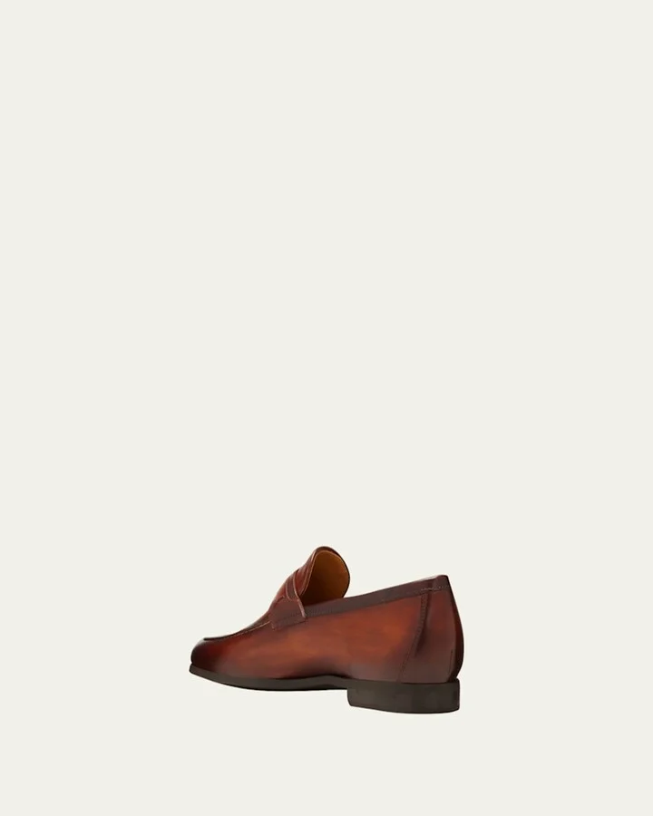 Men's Daniel Leather Penny Loafers - Image 3
