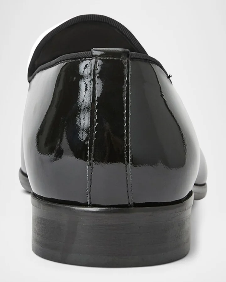 Men's Danilo Patent Leather Smoking Slippers - Image 2