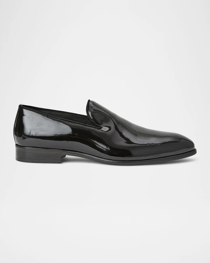 Men's Danilo Patent Leather Smoking Slippers