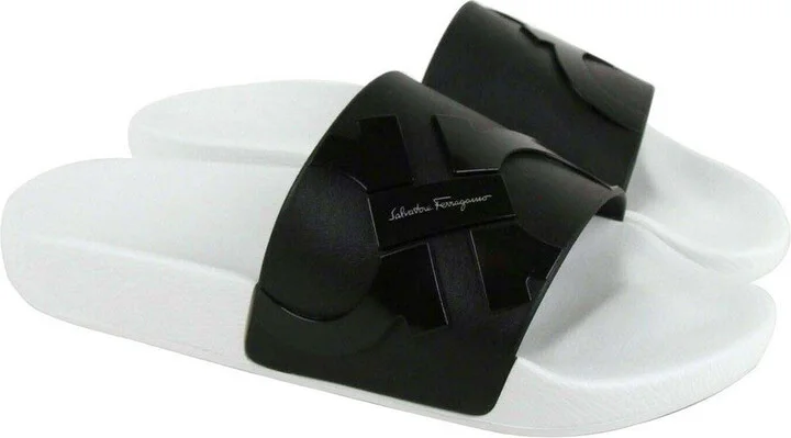 Men's Dante Black / White Rubber Slide Sandal - Image 2