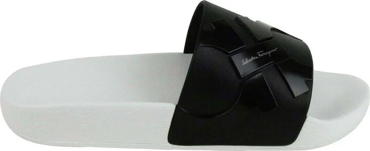 Men's Dante Black / White Rubber Slide Sandal - Image 6