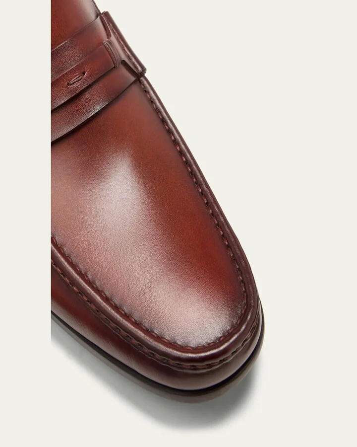 Men's Daren Leather Moccasin Loafers - Image 11