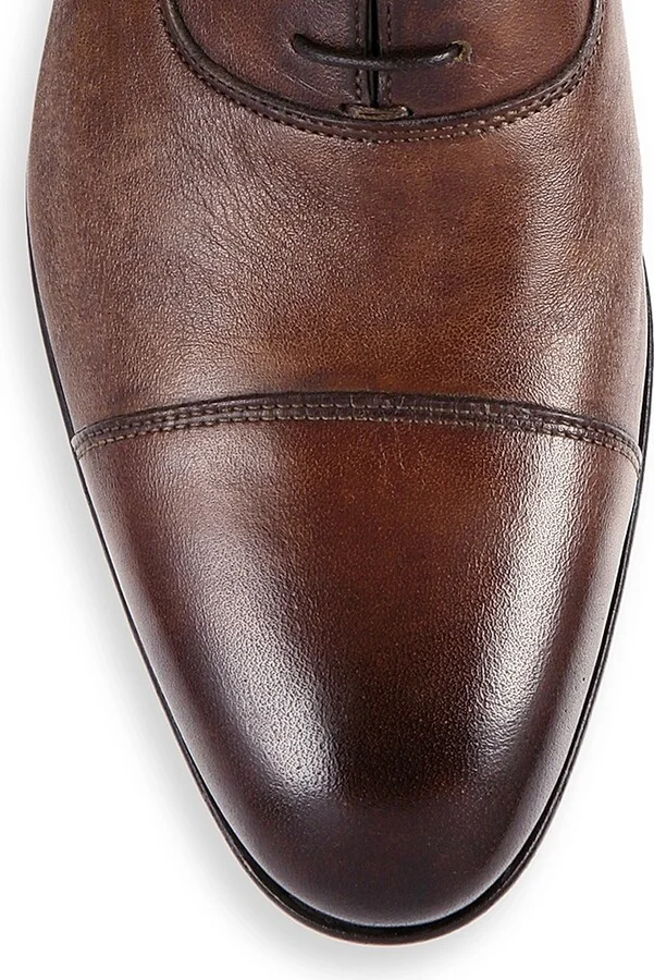 Men's Darian Cap-Toe Oxfords - Brown - Size 7 - Image 3