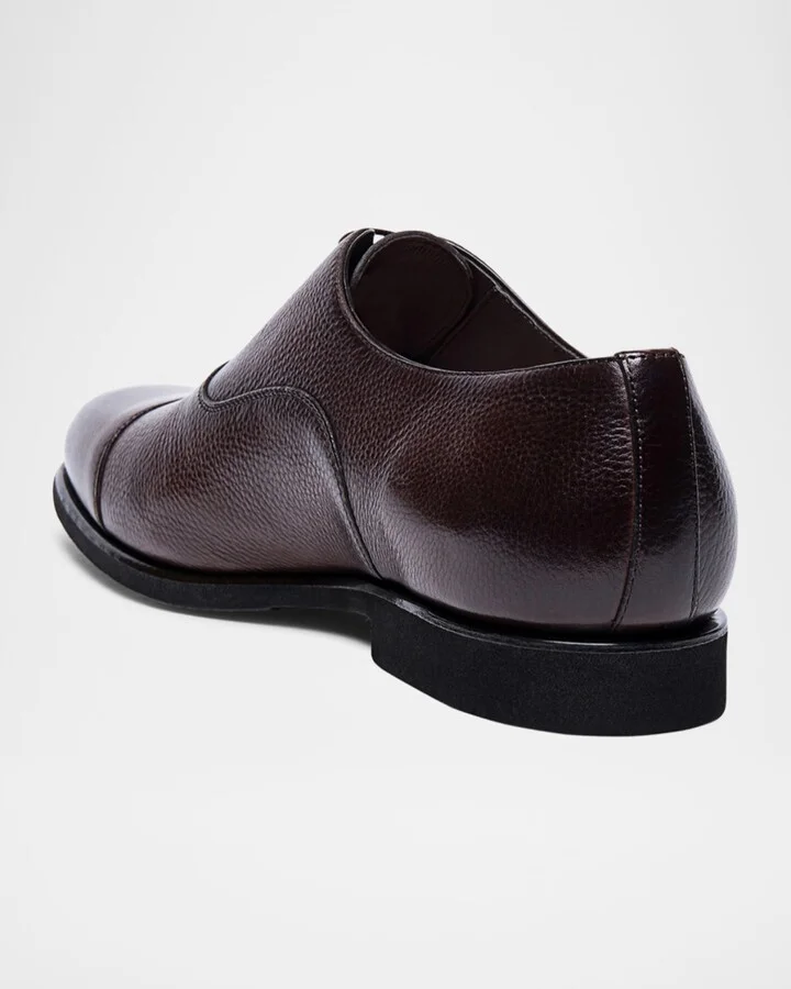 Men's Darian Grained Leather Oxfords - Image 5