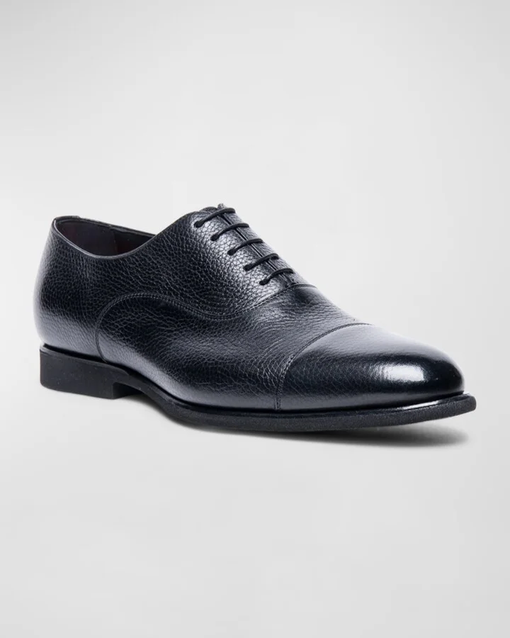 Men's Darian Grained Leather Oxfords - Image 2