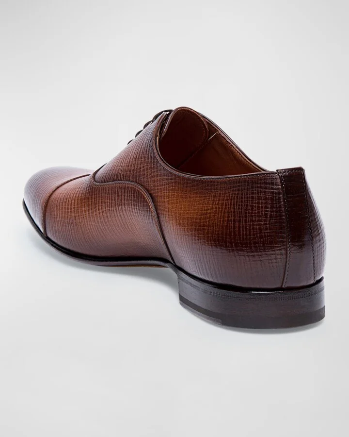 Men's Darian Textured Leather Oxfords - Image 2