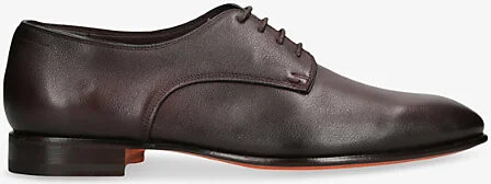 Mens Dark Brown Adrian Blake Leather Derby Shoes Eur 44 / 10 Uk Men