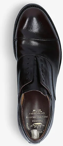 Mens Dark Brown Anatomia Laceless Leather Derby Shoes Eur 40 / 6 Uk Men - Image 2