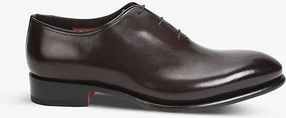 Mens Dark Brown Carter Wholecut Leather Oxford Shoes Eur 43.5 / 9.5 Uk Men