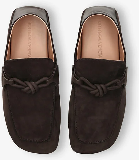 Mens Dark Brown Daddy Leather Loafers Eur 44 / 10 Uk Men - Image 2