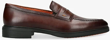 Mens Dark Brown Easy Leather Loafers Eur 45 / 11 Uk Men