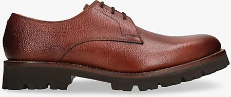 Mens Dark Brown Gardner Leather Shoes Eur 43 / 9 Uk Men