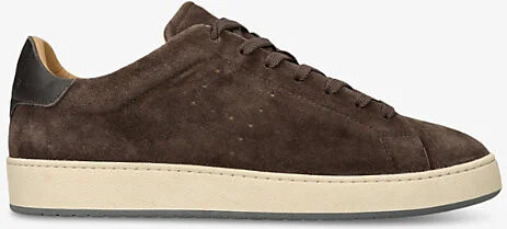 Mens Dark Brown H672 Vintage Suede Low-Top Trainers Eur 40 / 6 Uk Men