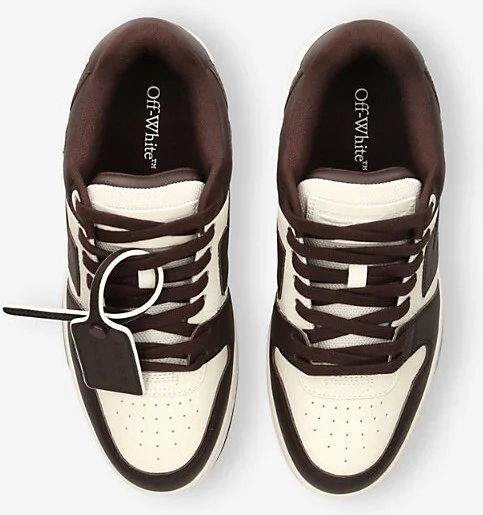 Mens Dark Brown Out Of Office Leather Low-Top Trainers Eur 40 / 6 Uk Men - Image 2