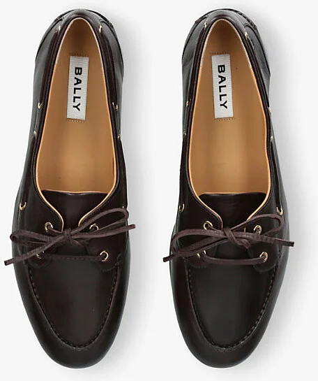 Mens Dark Brown Plume Leather Boat Shoes Eur 42 / 8 Uk Men - Image 2