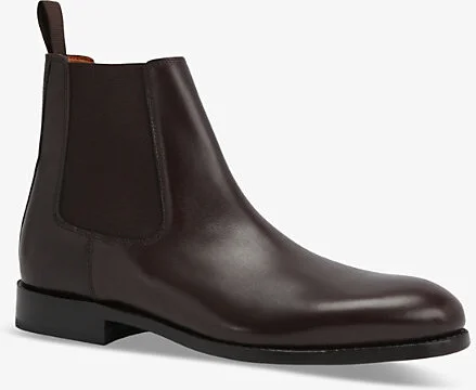 Mens Dark Brown Sloane Leather Chelsea Boots Eur 43 / 9 Uk Men - Image 2