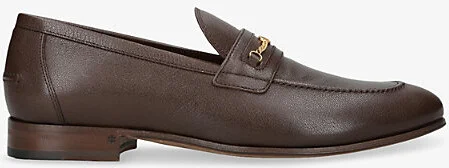 Mens Dark Brown Vlogo 2 Leather Loafers Eur 46 / 12 Uk Men