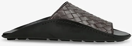 Mens Dark Brown Wave Leather Sandals Eur 45 / 11 Uk Men