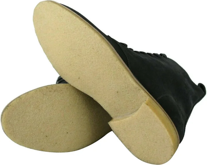 Men's Dark Gray Suede Side Zipper Lace-Up Boot 427383 2015 - Image 8