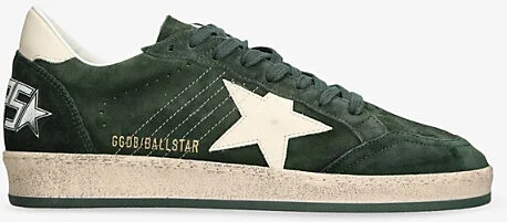 Mens Dark Green Ball Star Suede Low-Top Trainers Eur 45 / 11 Uk Men
