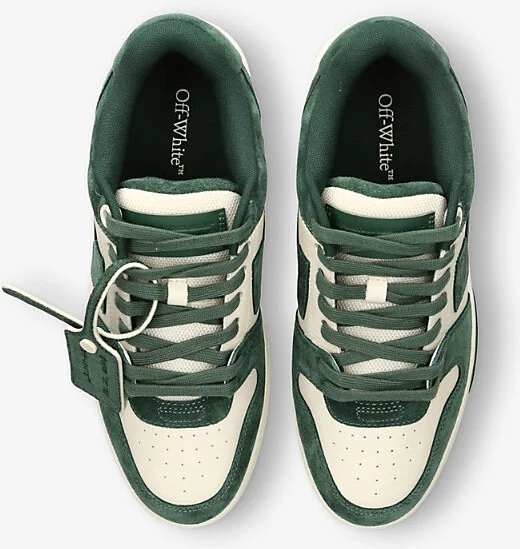 Mens Dark Green Out Of Office Leather Trainers Eur 45 / 11 Uk Men - Image 2