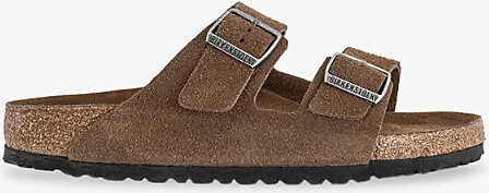 Mens Dark Tea Tfb Arizona Two-Strap Suede Sandals Eur 40 / 6 Uk Men