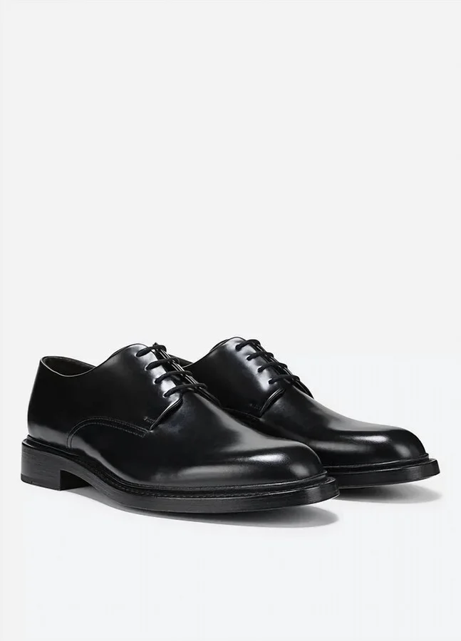 Men's Davies Leather Oxford Shoes In Black